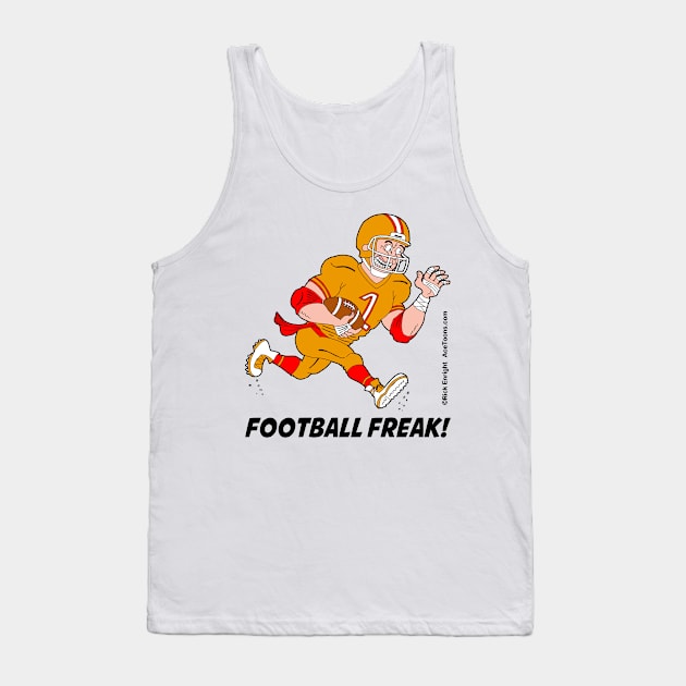 Football Freak Tank Top by AceToons